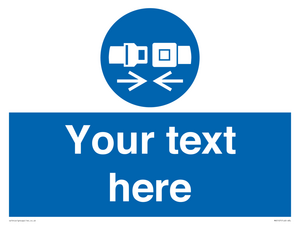 Custom Seatbelts Sign